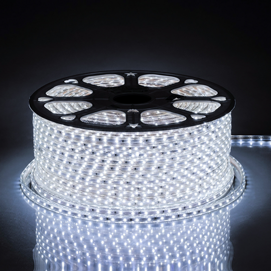 LS707Лента светодиодная 30SMD (5050)/m 7.2W/m 230V IP 68  50m белый  Ферон