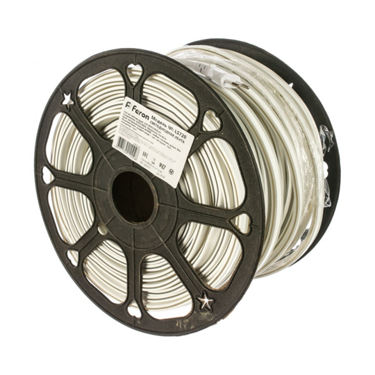 LS720Лента светодиодная 120SMD (2835)/m 9,6W/m 230V IP 67  50m зеленая  Ферон