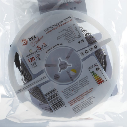 Лента светодиодная 635506 LS3528-120LED-IP65-WW-eco-3m Эра