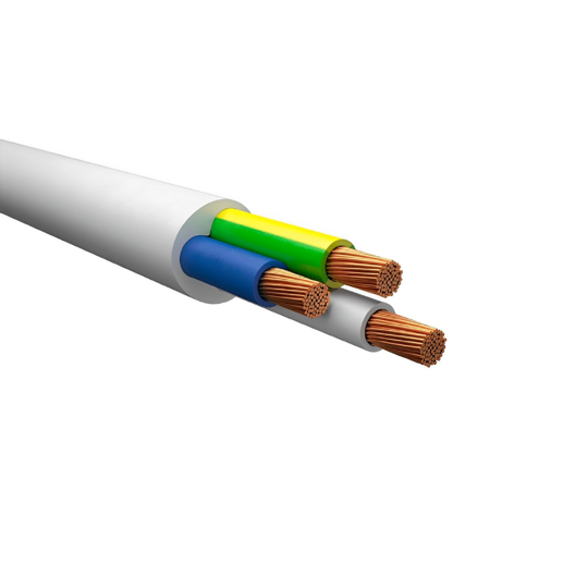 ПВС 3х2,5 провод(белый) ОК