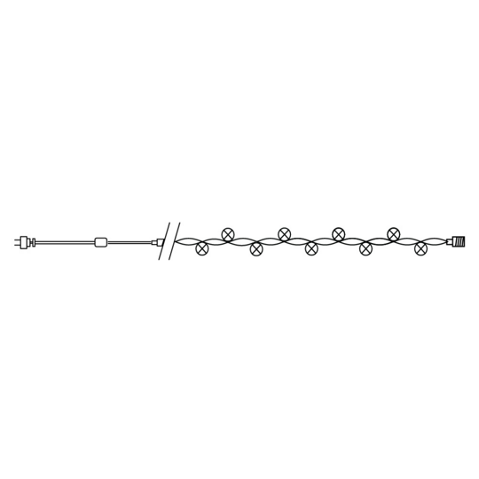 CL65 Гирлянда  230V 100LED мульти,длина 10м, IP20, шнур 1,5м   Ферон